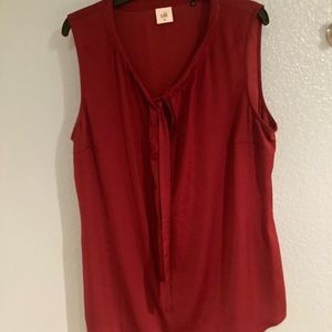 Cabi blouse, XL, preloved condition, dark red